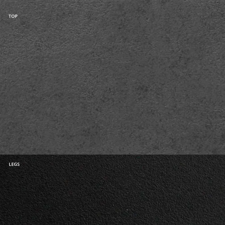 Matbord i HPL-laminat och högkvalitativt tillverkat i italienskt stål - dalmatiskt Viadurini