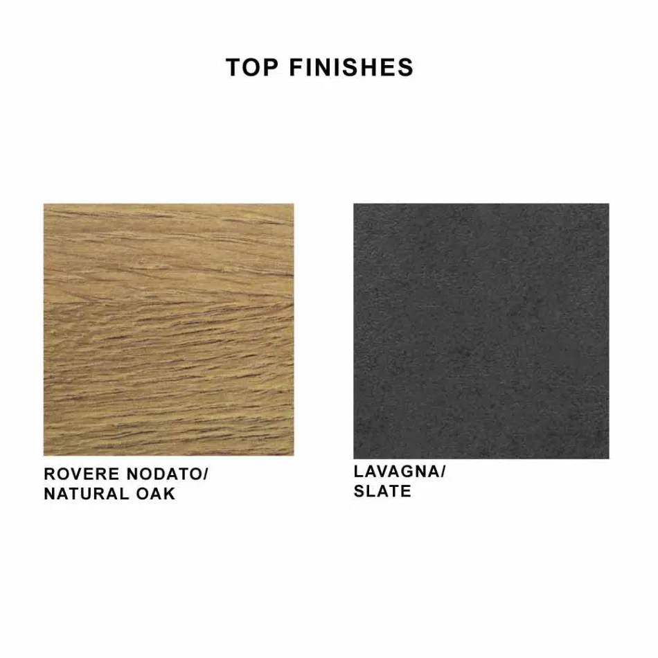 Matbord i HPL Laminat och Fine Made in Italy Steel - Settimmio Viadurini