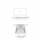 Matbord i modernt massivt trä gjord i Italien, Mitia Viadurini