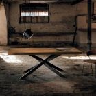 Modernt massivt matbord gjord i Italien Oncino Viadurini