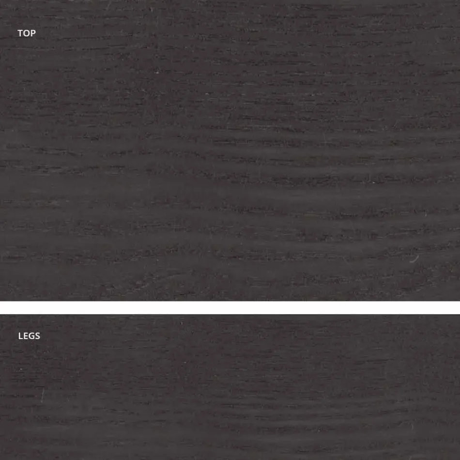 Mdf design trä matbord gjord i Italien, Egisto Viadurini