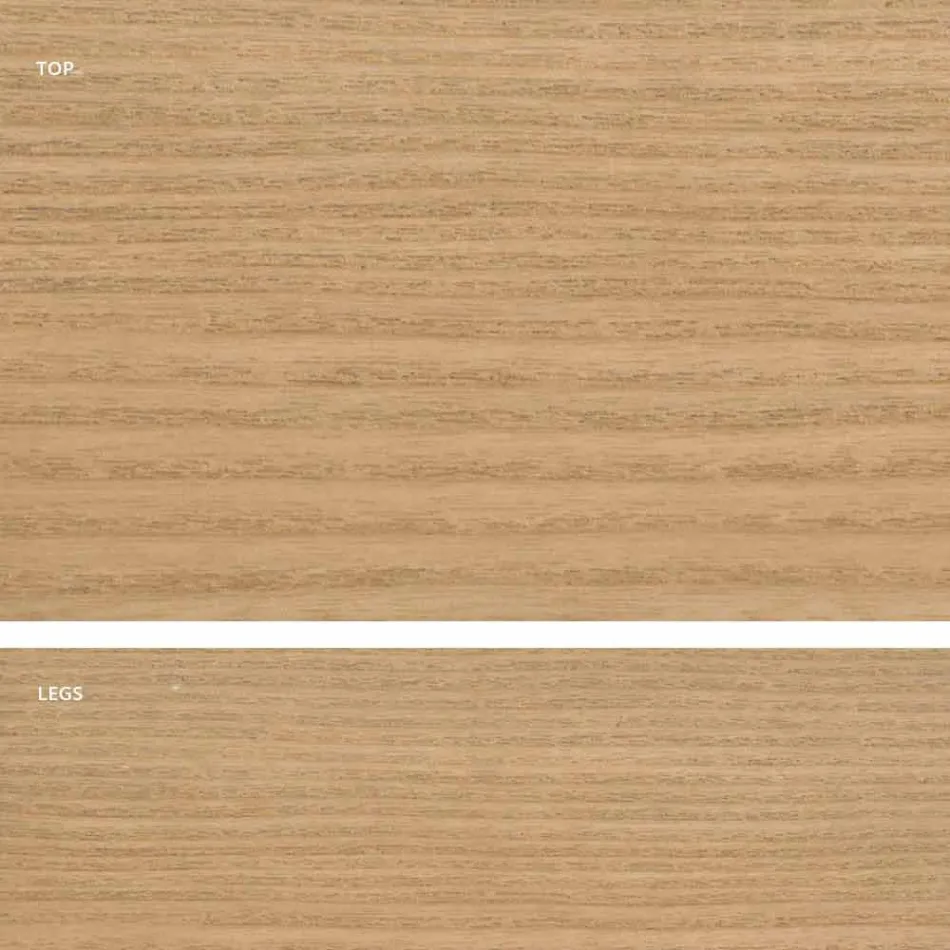 Mdf design trä matbord gjord i Italien, Egisto Viadurini