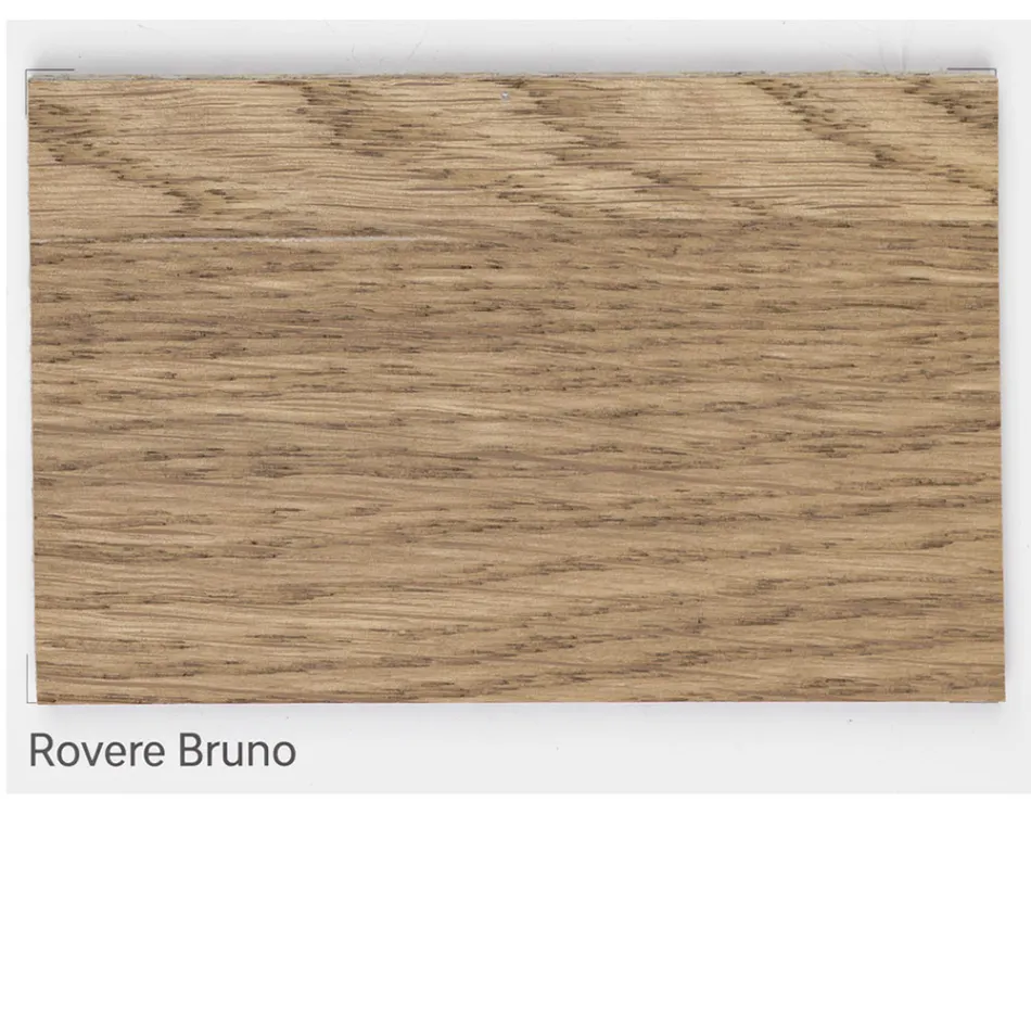 Matbord i ekträ och järngrå metall Tillverkat i Italien - Patty Viadurini