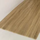 Matbord i MDF träeffekt och svart metallunderrede - Sunset Viadurini