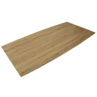 Matbord i MDF träeffekt och svart metallunderrede - Sunset Viadurini