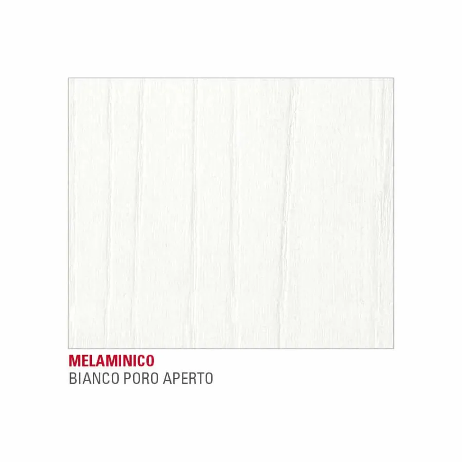 Matbord i melamin och målad metall tillverkad i Italien - Remigio Viadurini