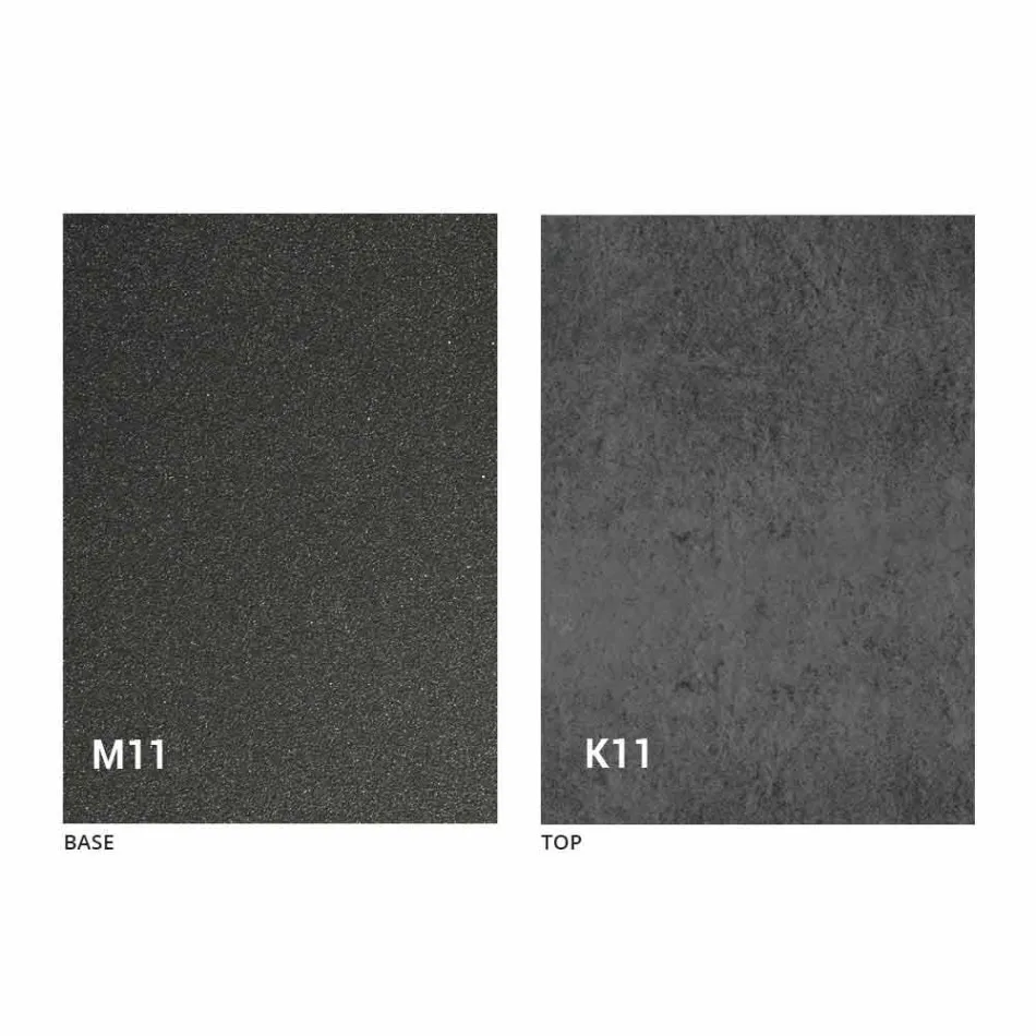 Metallbord och keramisk topp tillverkad i Italien Design - Anaconda Viadurini