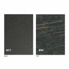 Metallbord och keramisk topp tillverkad i Italien Design - Anaconda Viadurini