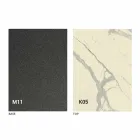 Metallbord och keramisk topp tillverkad i Italien Design - Anaconda Viadurini