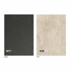 Metallbord och keramisk topp tillverkad i Italien Design - Anaconda Viadurini