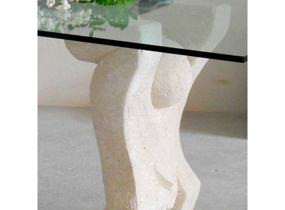Sten matbord och modern design crystal Medusa Viadurini