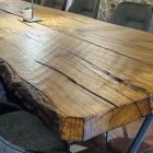 Secular Oak Matbord och 14 stolar ingår Made in Italy - Dite, Unique Piece Viadurini