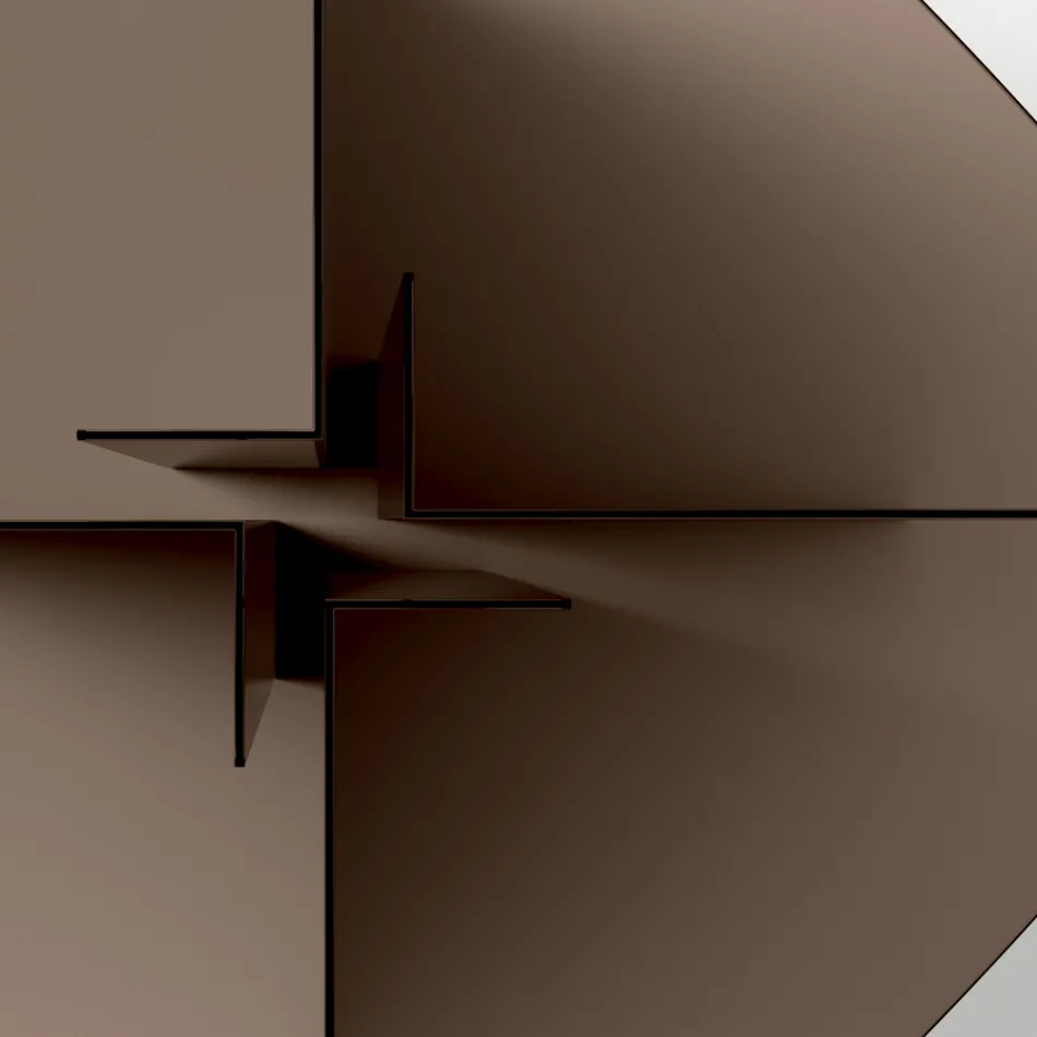 Matbord i glas med rektangulär skiva Tillverkat i Italien - Charles Viadurini