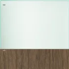 Matbord i glas och ben i ek eller Canaletto valnöt - Aschio Viadurini