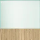 Matbord i glas och ben i ek eller Canaletto valnöt - Aschio Viadurini