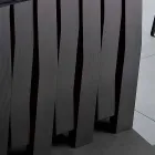 Matbord i glas och massivt trä gjord i Italien, Egisto Viadurini