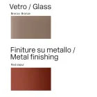 Modernt matbord i glas och metall tillverkat i Italien - Duna Viadurini