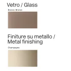 Modernt matbord i glas och metall tillverkat i Italien - Duna Viadurini