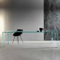 Matbord i extra klart glas Lyxig design 4 dimensioner - Kuduro