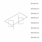 Design matbord i extraklearglas 8 mått - Pollinare Viadurini