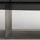 Italienskt designat matbord i smält glas i brons eller rökfärg - Moro Viadurini
