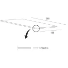 Lyxigt matbord i härdat glas och metall tillverkat i Italien - Carlino Viadurini