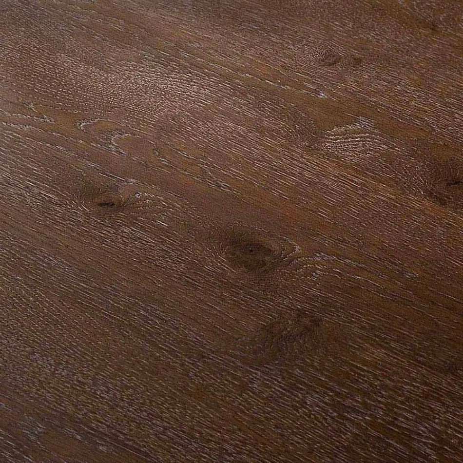 Modern matbord 100x200cm trä med glas ben Flora Viadurini