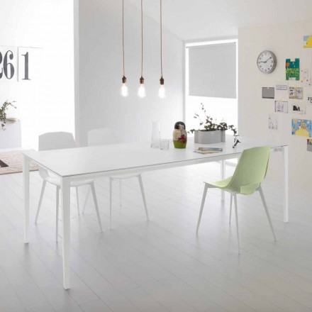 Modernt utdragbart matbord, aluminiumstruktur - Bolsena Viadurini
