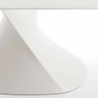 modern vit matbord i MDF ek avsluta 100x200cm Clark Viadurini
