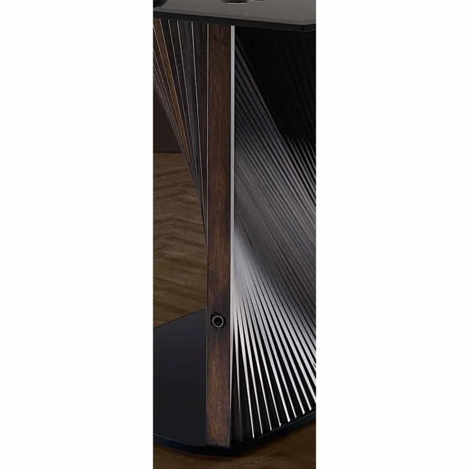 Modernt matbord i Gres och ask som tillverkas i Italien - Croma Viadurini