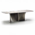 Lyxigt matbord i stengods och ask i Made in Italy - Croma