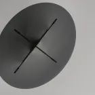 Ovalt matbord med glasskiva och bas Tillverkat i Italien - Tiseo Viadurini