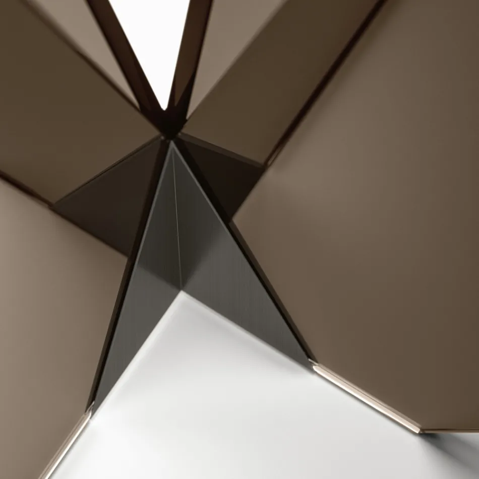 Ovalt matbord med glasskiva och bas Tillverkat i Italien - Tiseo Viadurini