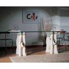 ovala matbord petra och modern design crystal Daiana Viadurini