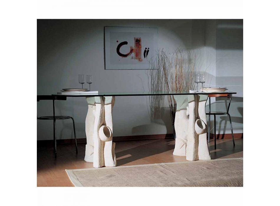 ovala matbord petra och modern design crystal Daiana Viadurini
