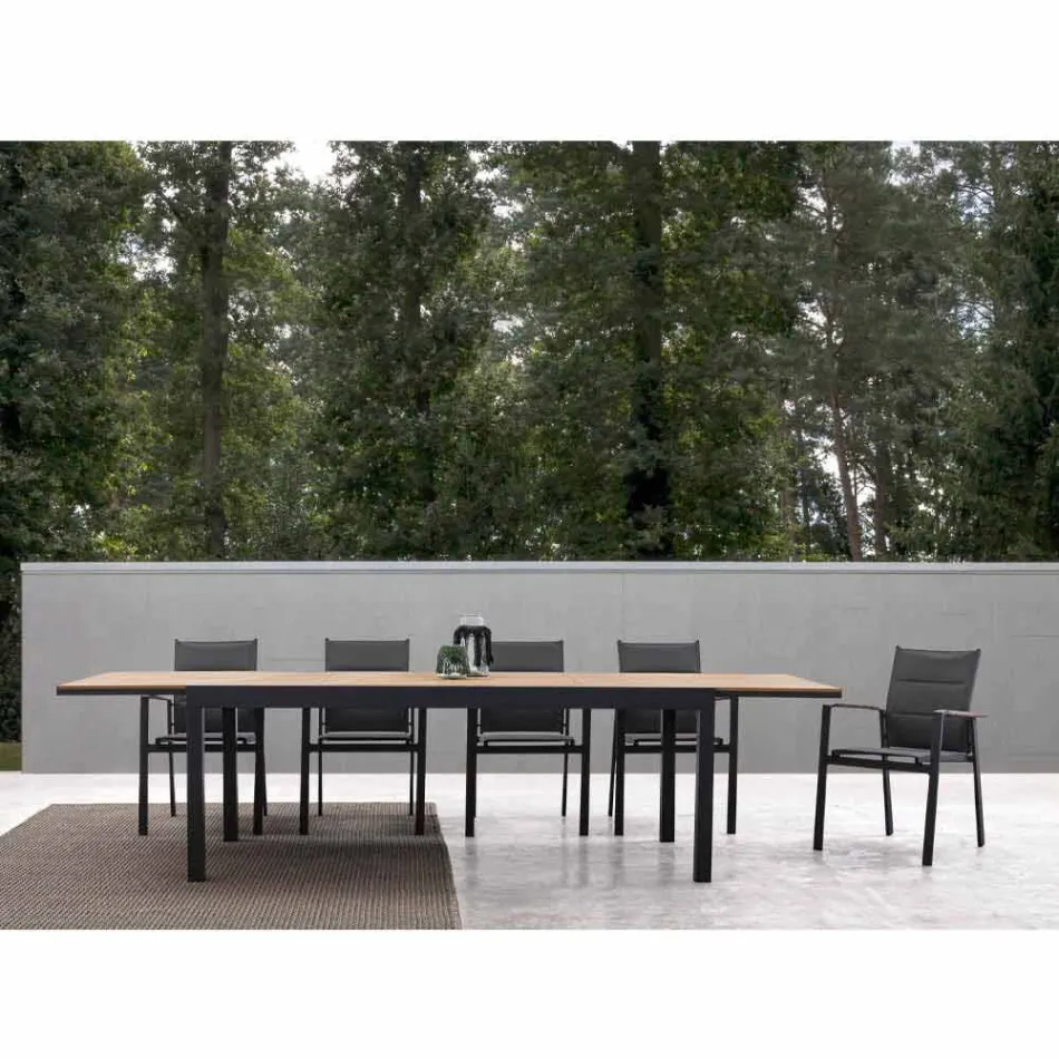 Uteservering med utdragbar topp Upp till 300 cm - Duffle Viadurini