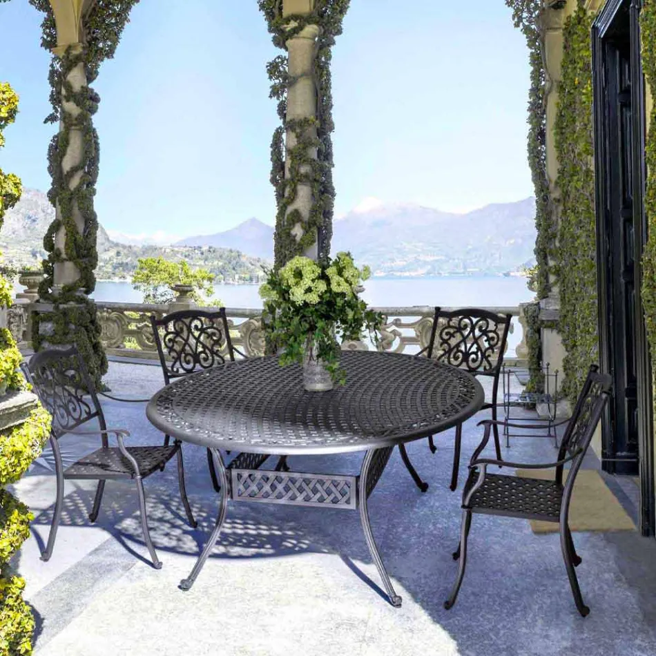 Uteservering i vitt eller antracitlackerat aluminium - snabbt Viadurini