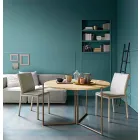 Modernt fällbart matbord i trä och metall Tillverkad i Italien - Menelao Viadurini