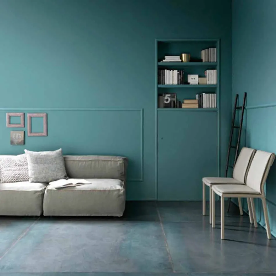 Modernt fällbart matbord i trä och metall Tillverkad i Italien - Menelao Viadurini