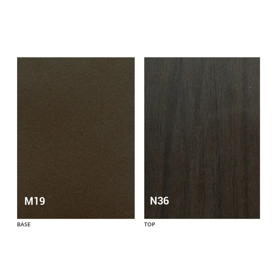 Modernt fällbart matbord i trä och metall Tillverkad i Italien - Menelao Viadurini