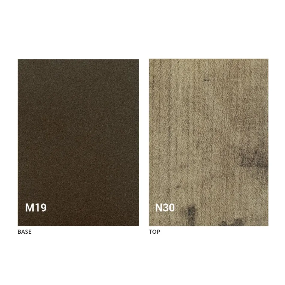 Modernt fällbart matbord i trä och metall Tillverkad i Italien - Menelao Viadurini