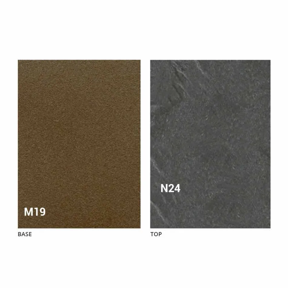 Modernt fällbart matbord i trä och metall Tillverkad i Italien - Menelao Viadurini