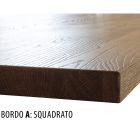 Matbord pläterat i Masellato knuten ek Tillverkad i Italien - Pilar Viadurini