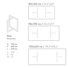 Rektangulärt matbord i porslinsstengods tillverkat i Italien - Emilio Viadurini