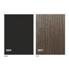 Runt utdragbart matbord med träplatta Tillverkad i Italien - Crodino Viadurini