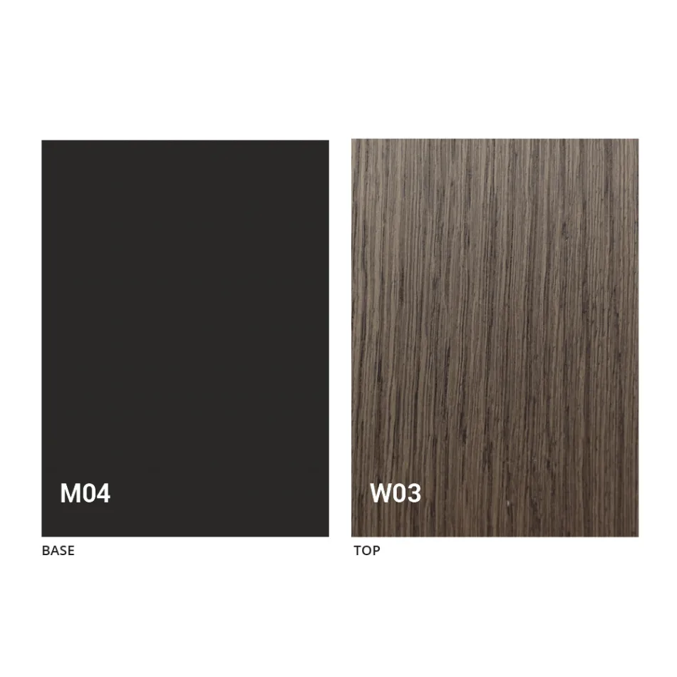 Runt utdragbart matbord med träplatta Tillverkad i Italien - Crodino Viadurini