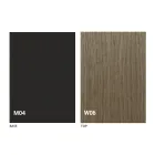 Runt utdragbart matbord med träplatta Tillverkad i Italien - Crodino Viadurini