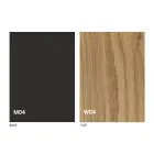 Runt utdragbart matbord med träplatta Tillverkad i Italien - Crodino Viadurini