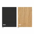 Runt utdragbart matbord med träplatta Tillverkad i Italien - Crodino Viadurini