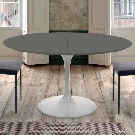 Runt utdragbart matbord upp till 170 cm Tillverkat i Italien - dollar Viadurini